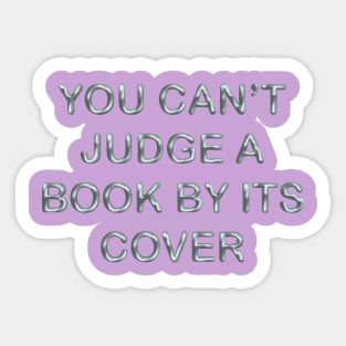 You can´t judge a book by its cover Sticker